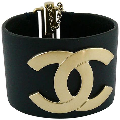 chanel leather cuff bracelet.